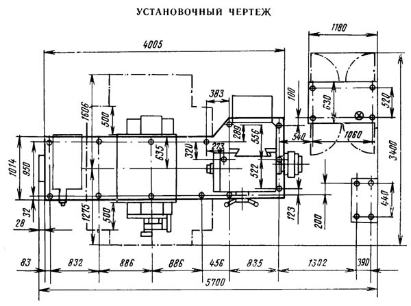 2620В Настановне креслення схема горизонтально-розточувального верстата
